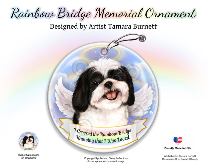 Shih Tzu Rainbow Bridge Memorial Ornament