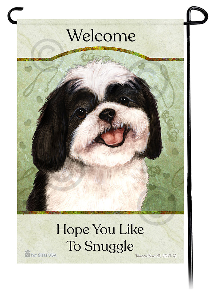 Shih Tzu Hope You Like To Snuggle Garden Flags
