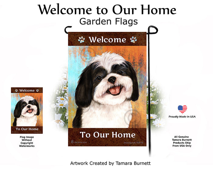 Shih Tzu Welcome To Our Home Garden Flags