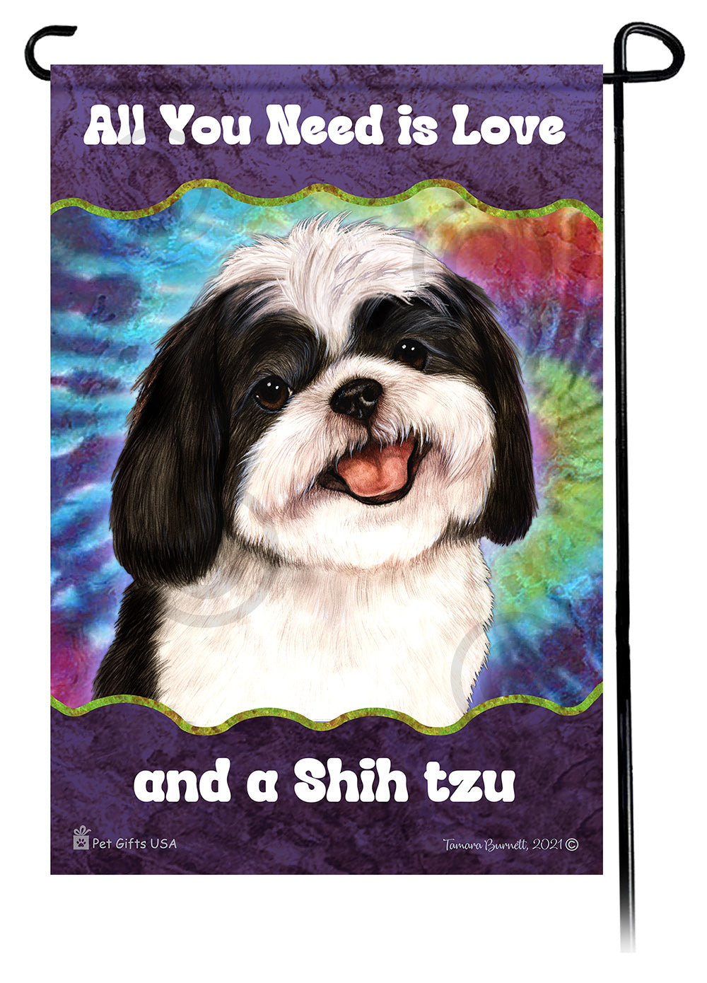 Shih Tzu All You Need Is Love Garden Flags
