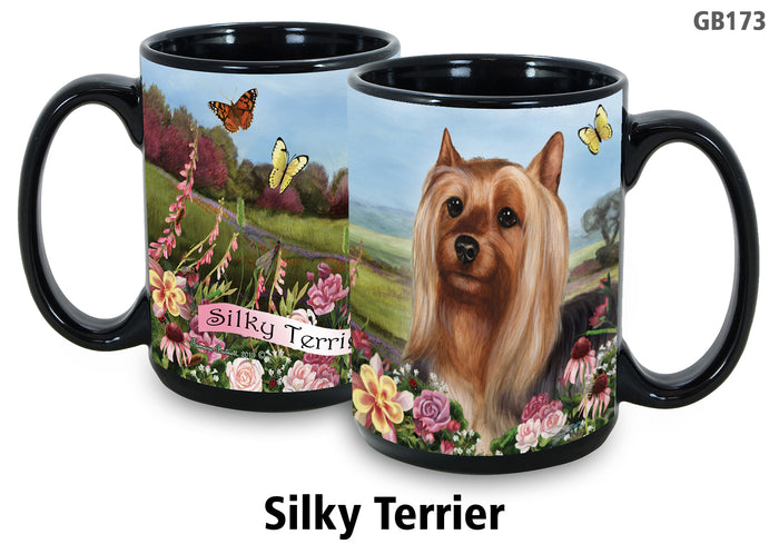 Silky Terrier - Garden Party Fun Mug 15 oz