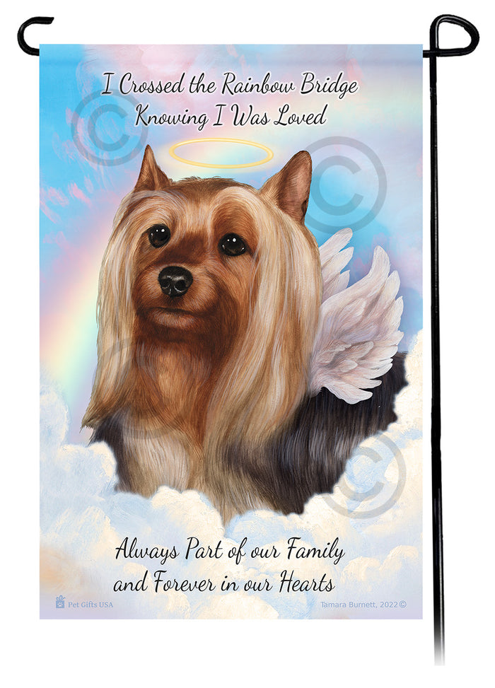 Silky Terrier Memorial Garden Flags