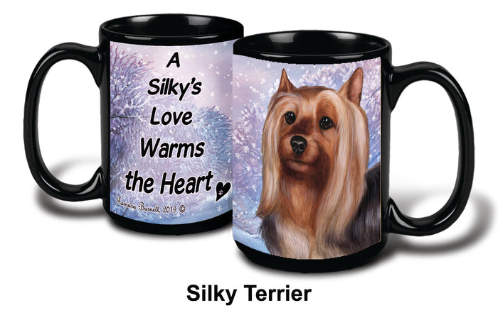 Silky Terrier Winter Mug 15 oz
