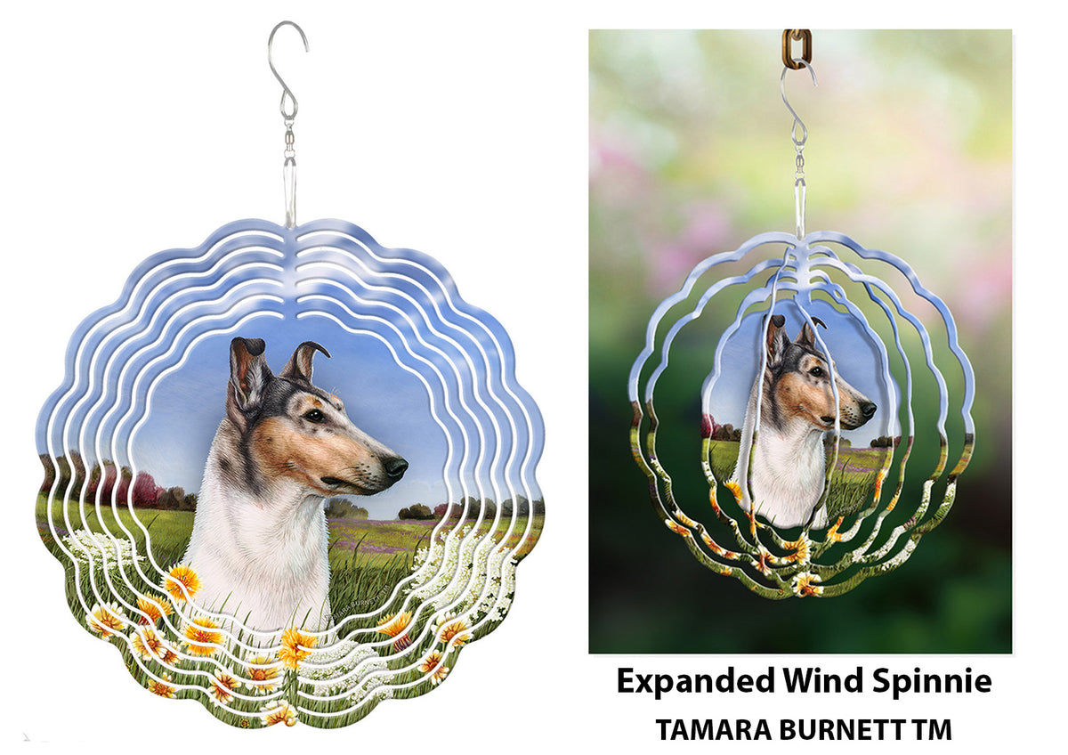 Smooth Collie Blue Merle Wind Spinner