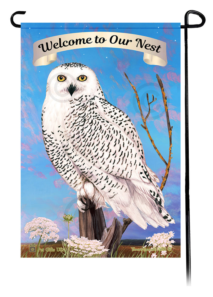 Snowy Owl Wild Bird & Wildlife Garden Flags