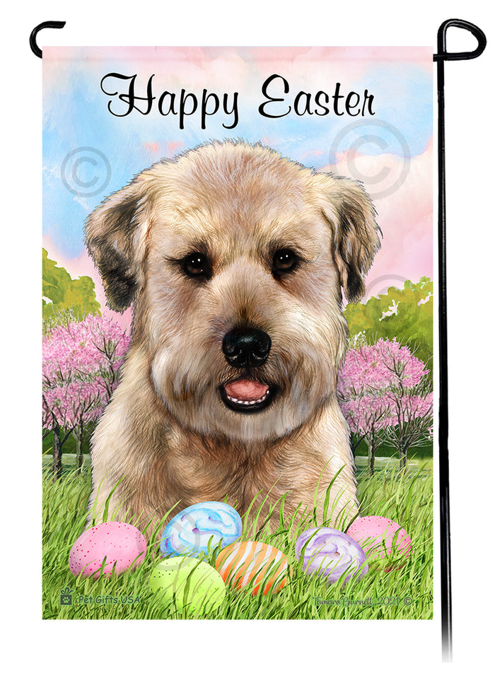 Soft Coated Wheaten Happy Easter Garden Flags