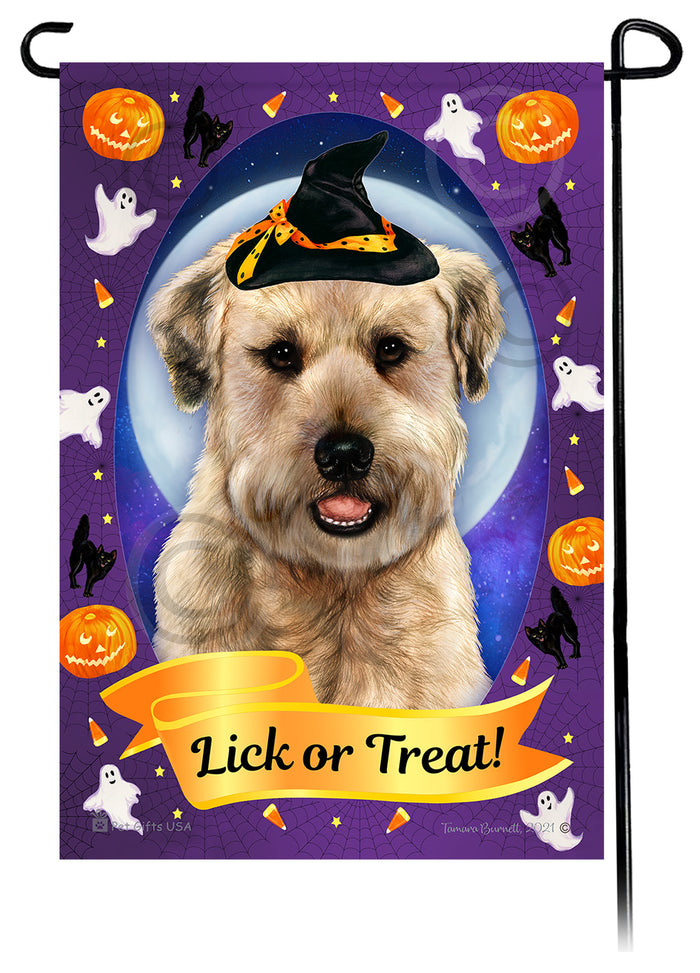 Soft Coated Wheaten Halloween Howls Garden Flags