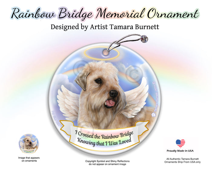 Wheaten Rainbow Bridge Memorial Ornament
