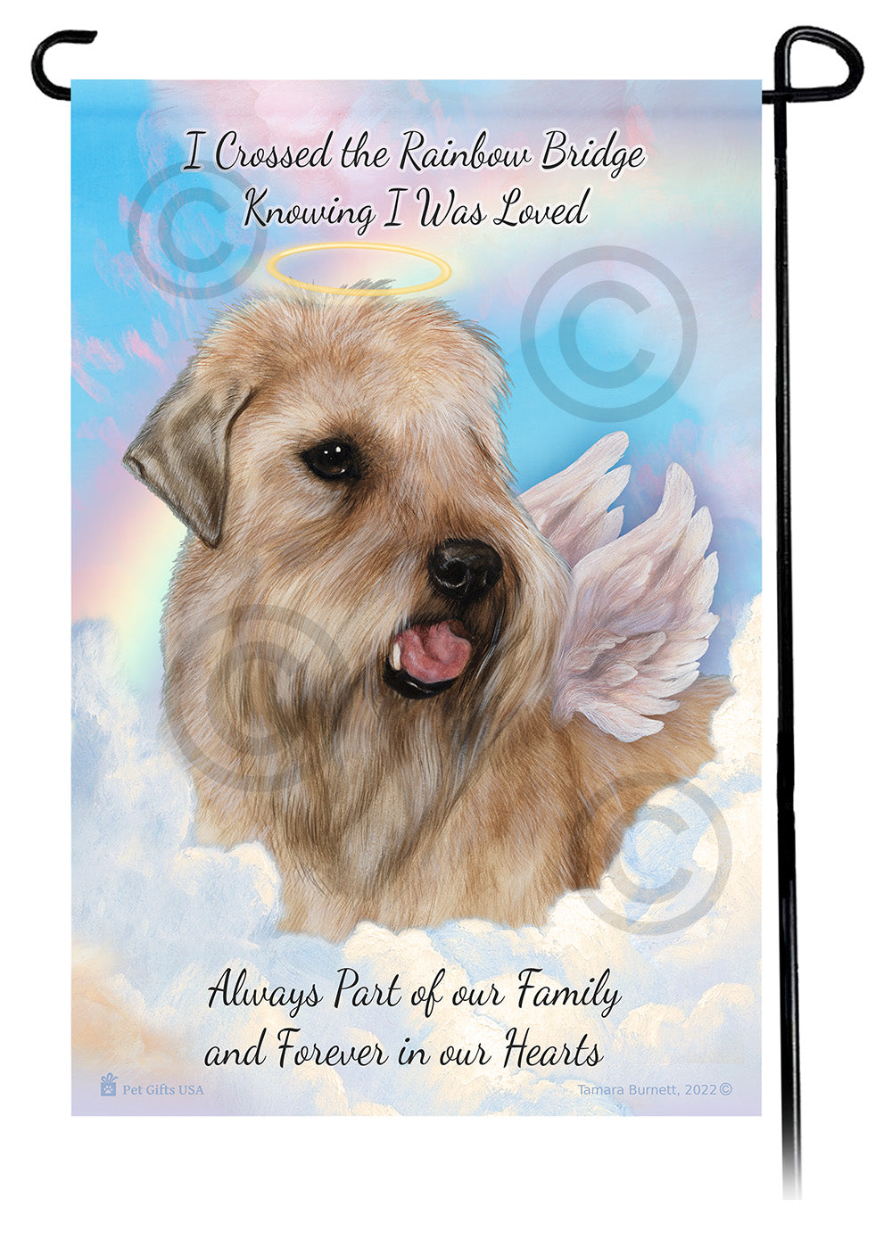 Soft Coated Wheaten Memorial - Garden Flag