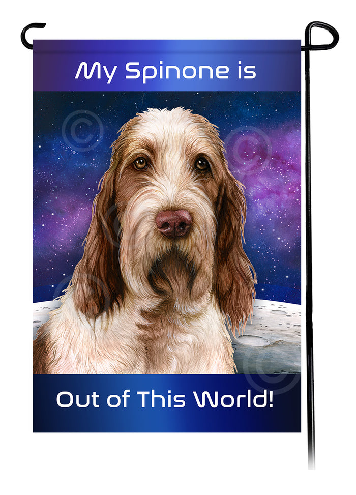 Spinone Italiano Out Of This World Garden Flags