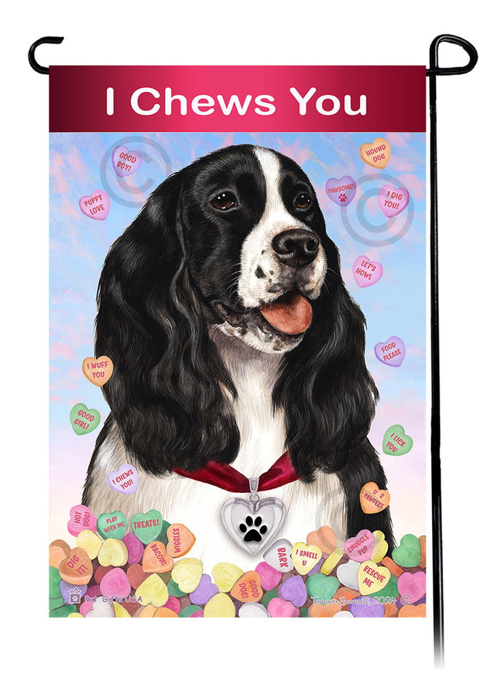 English Springer Spaniel Valentine Sweetheart Garden Flags