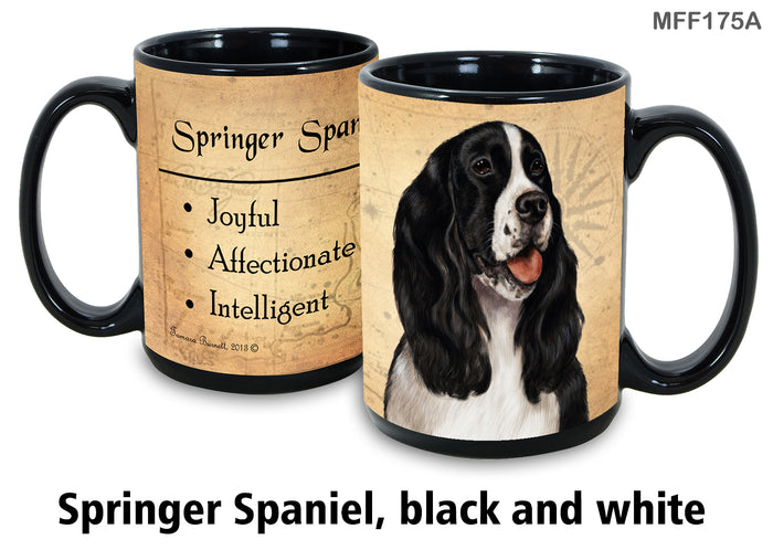 Springer Spaniel (Black) - My Faithful Friends Mug 15 oz