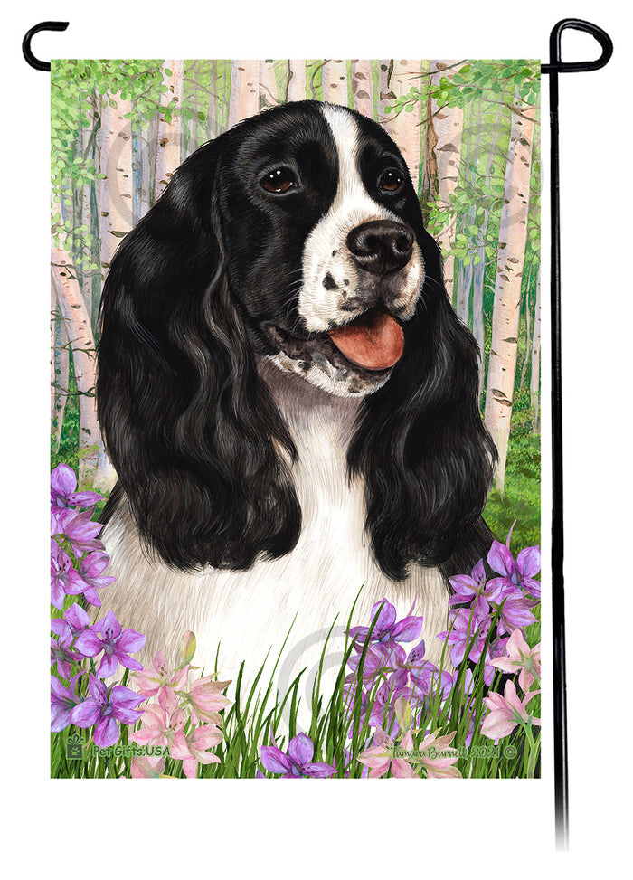 Springer Spaniel Spring Flowers Garden Flags