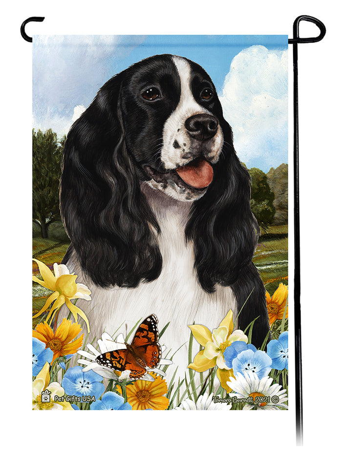 Springer Spaniel Summer Flowers Garden Flags
