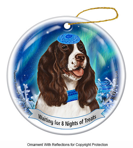 Springer Spaniel Hanukkah Ornament