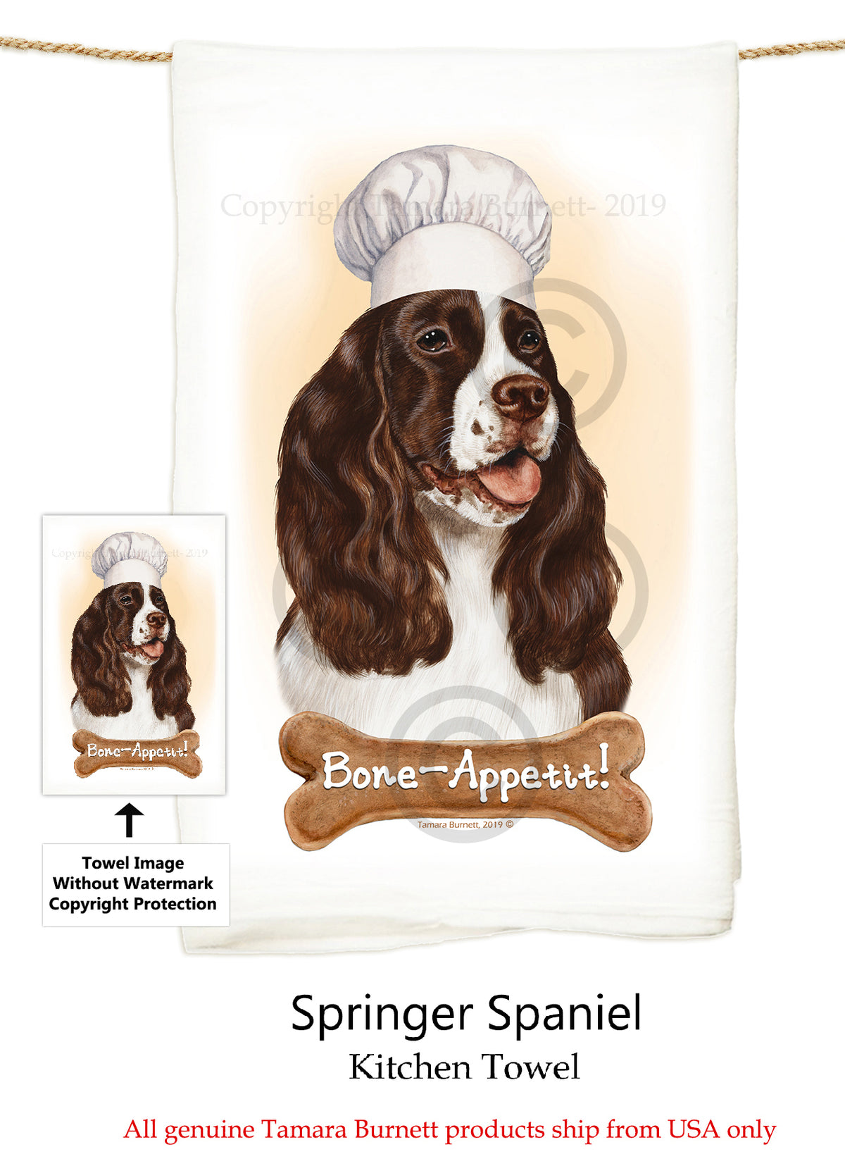 Springer Spaniel Flour Sack Towel