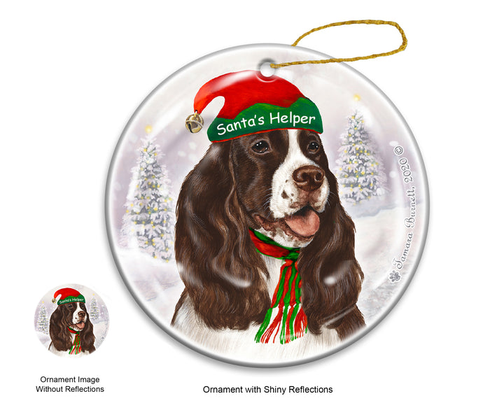 Springer Spaniel - Santa's Helper Ornament