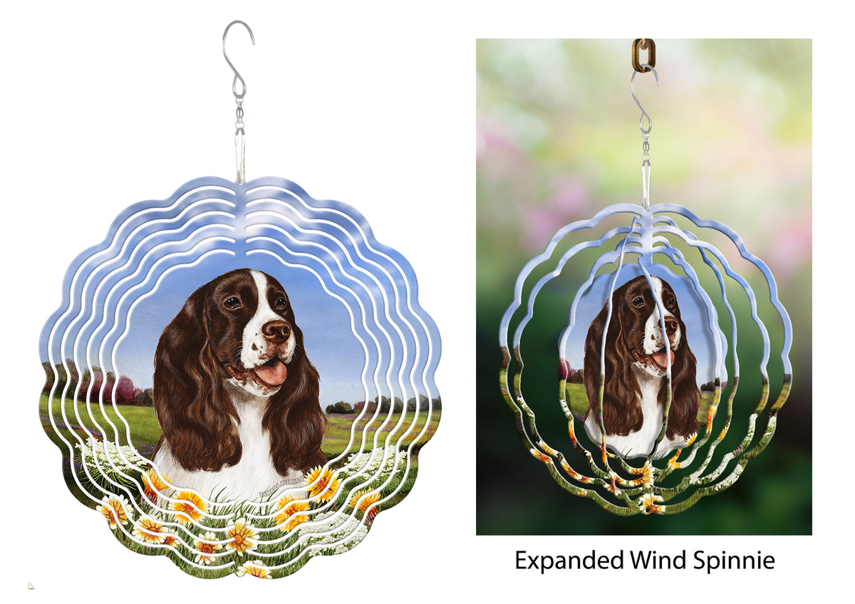 Springer Spaniel Liver Wind Spinner