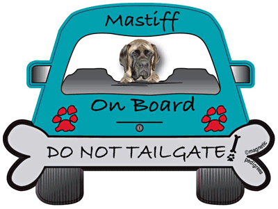 Mastiff Do Not Tailgate Magnets