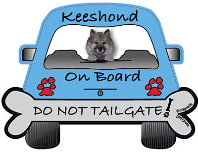 Keeshond Do Not Tailgate Magnets