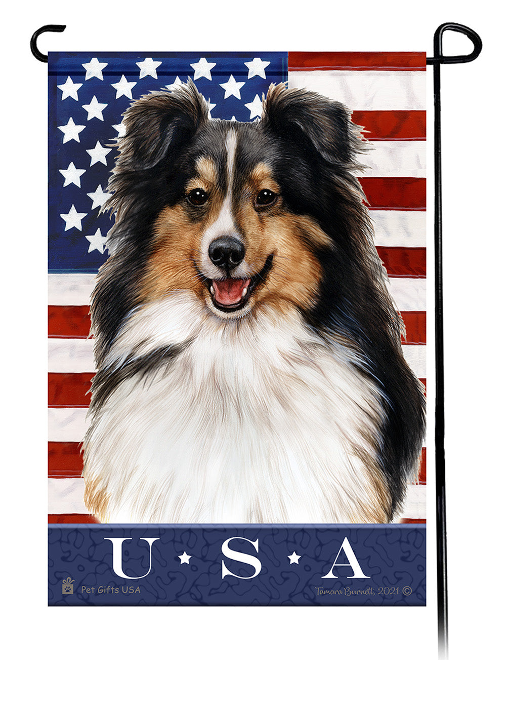 Shetland Sheepdog True Blue - Garden Flag