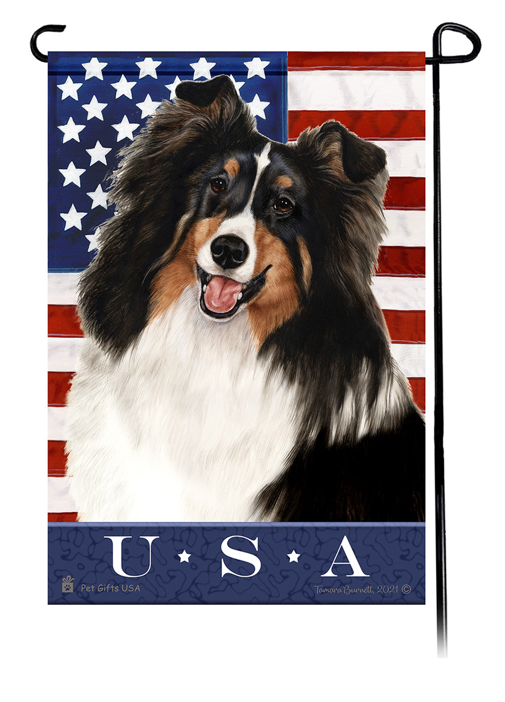 Shetland Sheepdog True Blue - Garden Flag