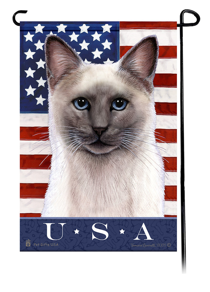 Siamese Cat True Blue Garden Flags