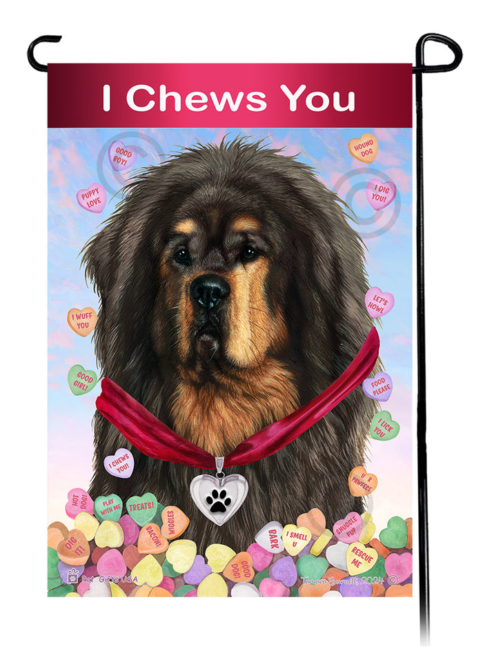 Tibetan Mastiff Valentine Sweetheart Garden Flags