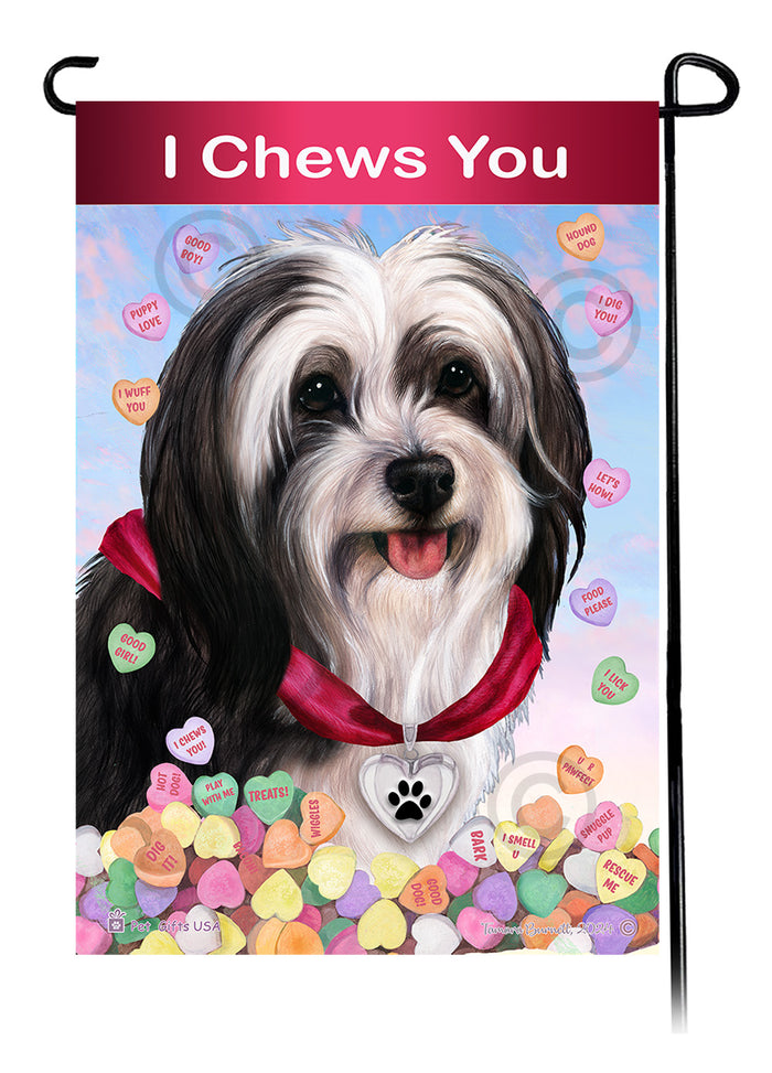 Tibetan Terrier Valentine Sweetheart Garden Flags