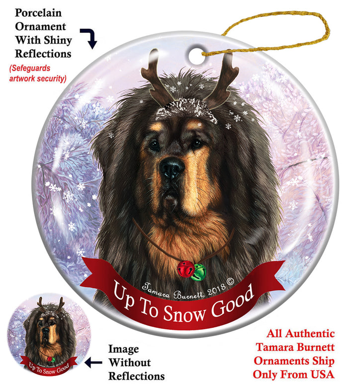 Tibetan Mastiff - Up To Snow Good Ornament