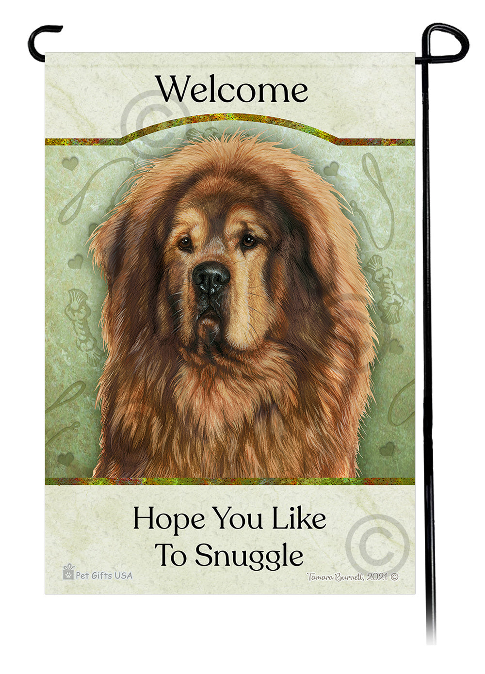 Mastiff Hope You Like To Snuggle - Garden Flag