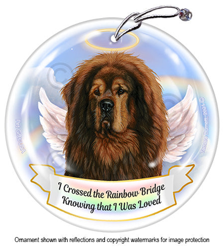Tibetan Dark Brown Rainbow Bridge Memorial Ornament