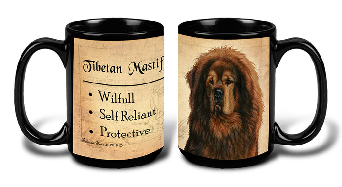 Tibetan Mastiff Dark Brown - My Faithful Friends Mug 15 oz