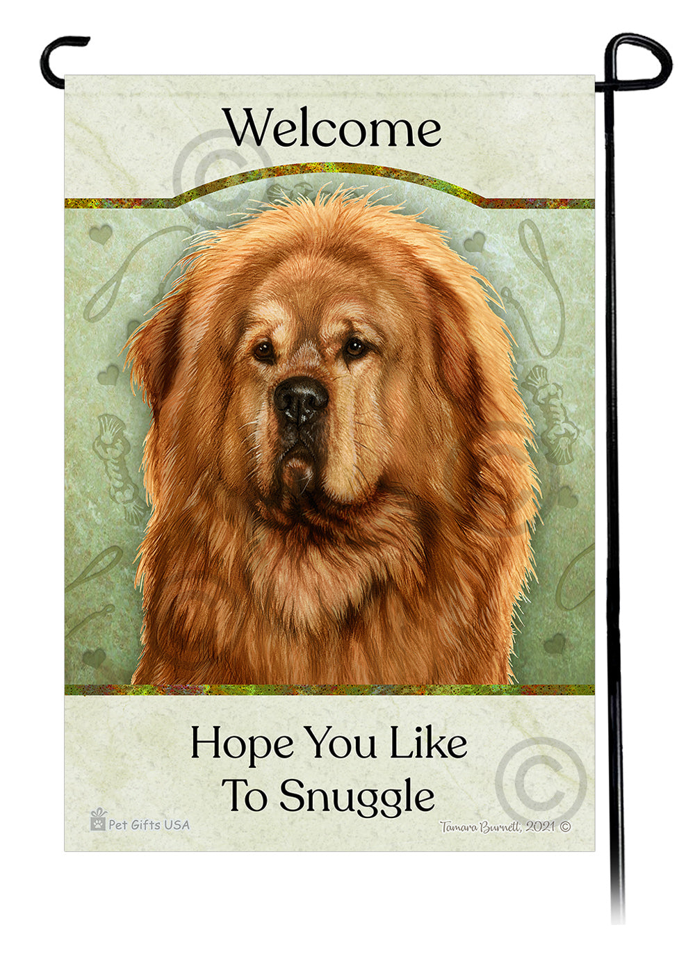 Mastiff Hope You Like To Snuggle - Garden Flag