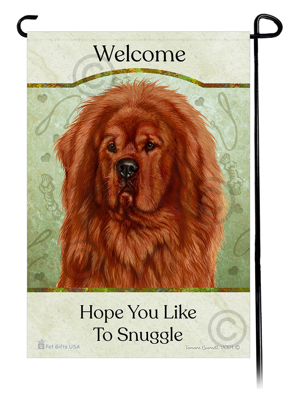 Mastiff Hope You Like To Snuggle - Garden Flag