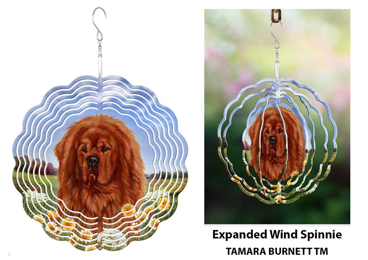 Tibetan Mastiff Red Wind Spinner