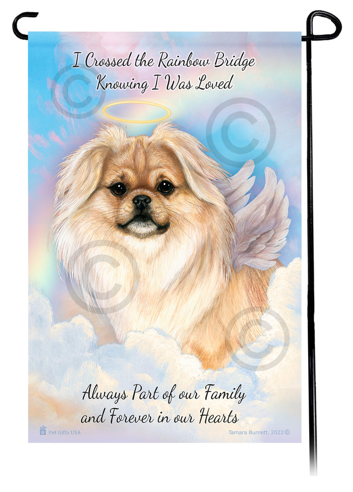 Tibetan Spaniel Memorial Garden Flags