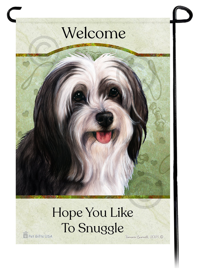Tibetan Terrier Hope You Like To Snuggle Garden Flags