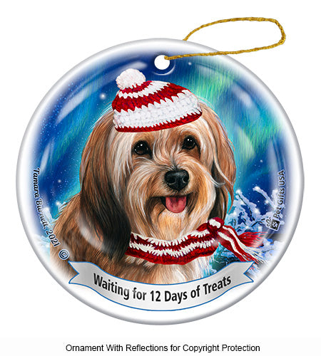 Tibetan Terrier 12 Days of Treats Ornament
