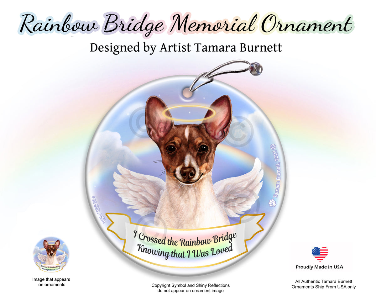 Toy Fox Terrier Chocolate Tri-Color Ornament