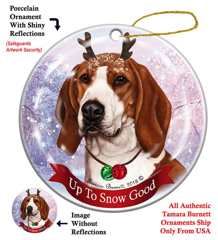 Treeing Walker Coonhound - Up To Snow Good Ornament