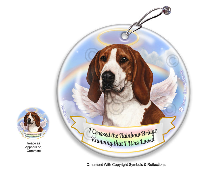 Treeing Walker Coonhound Rainbow Bridge Memorial Ornament