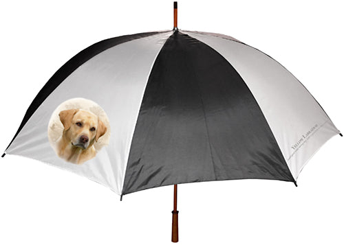 Labrador Retriever Yellow Umbrella