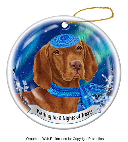 Vizsla Hanukkah Ornament
