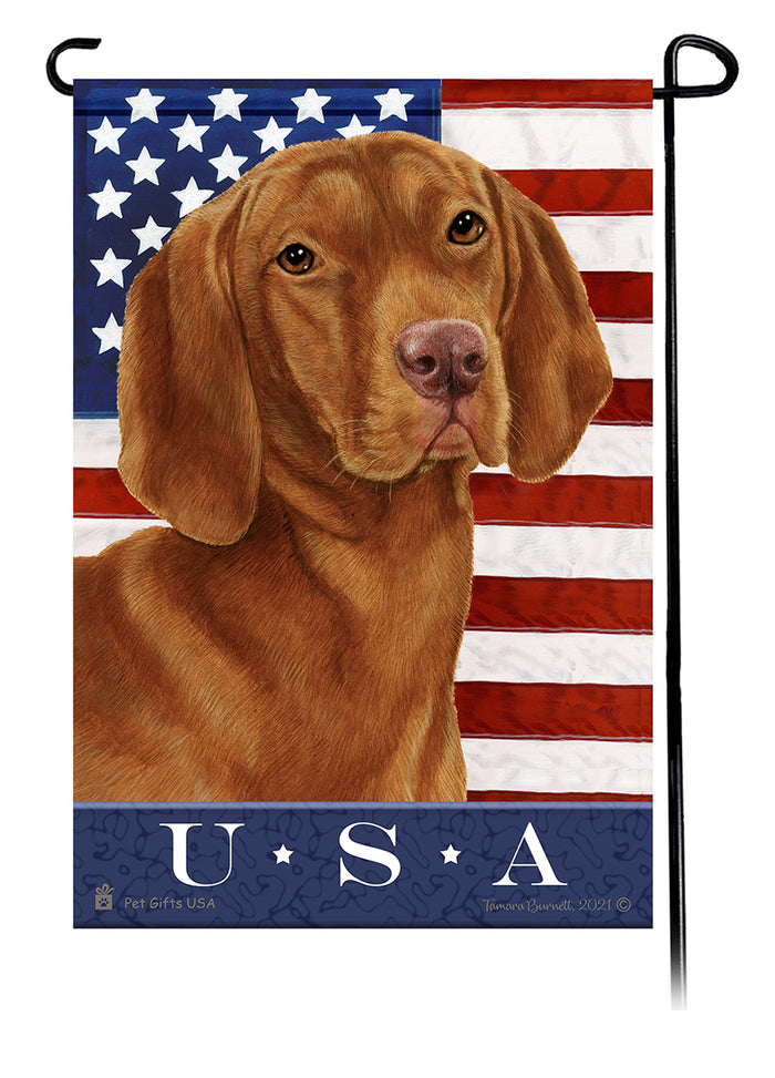 Vizsla True Blue Garden Flags