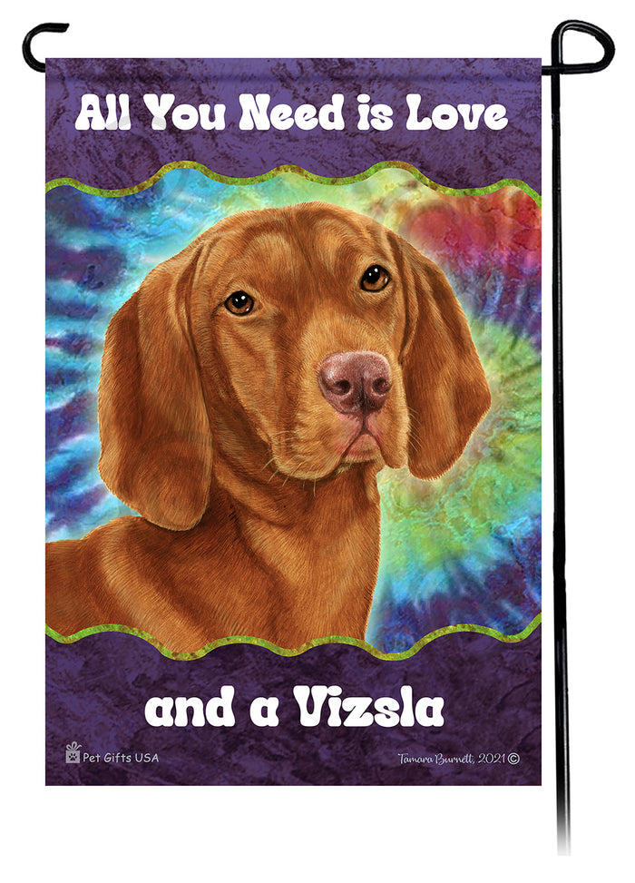 Vizsla All You Need Is Love Garden Flags