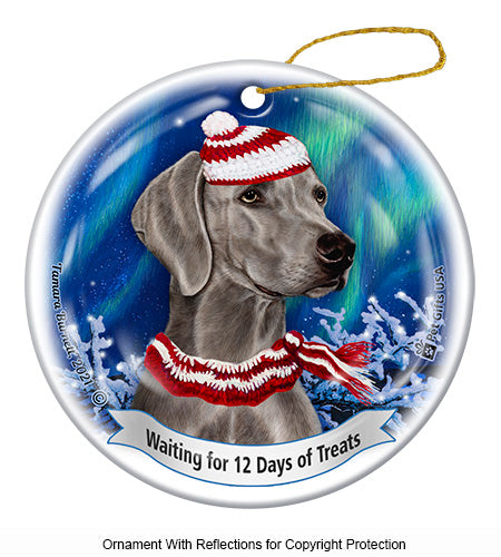 Weimaraner 12 Days of Treats Ornament