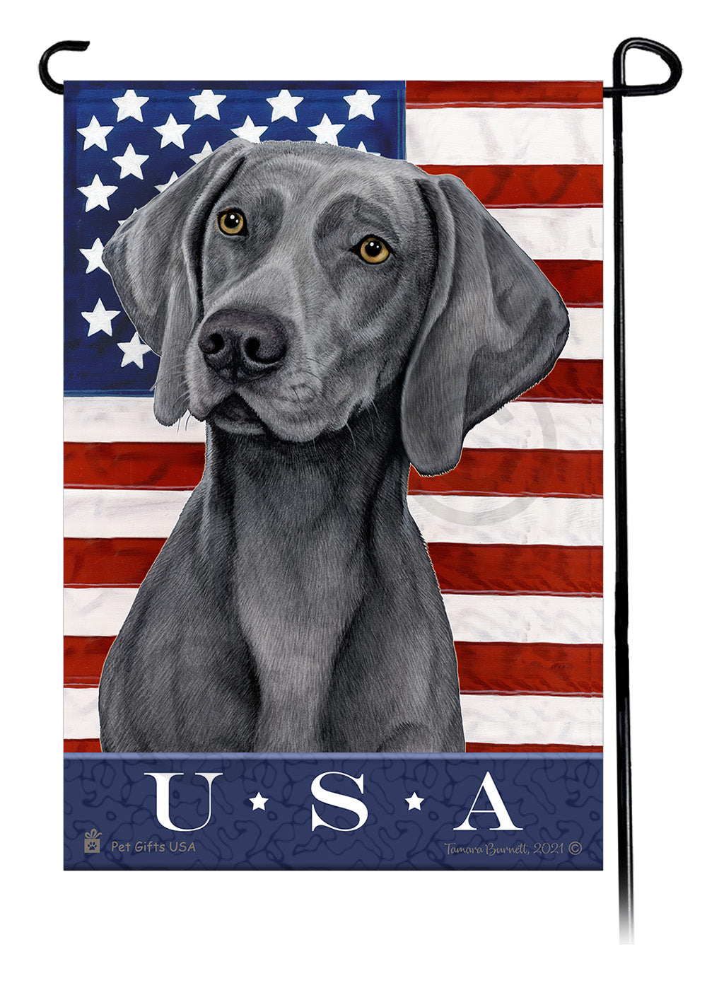 Weimaraner True Blue - Garden Flag