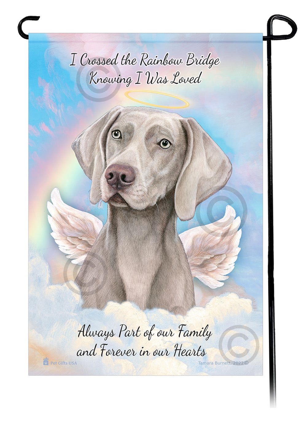 Weimaraner Memorial - Garden Flag