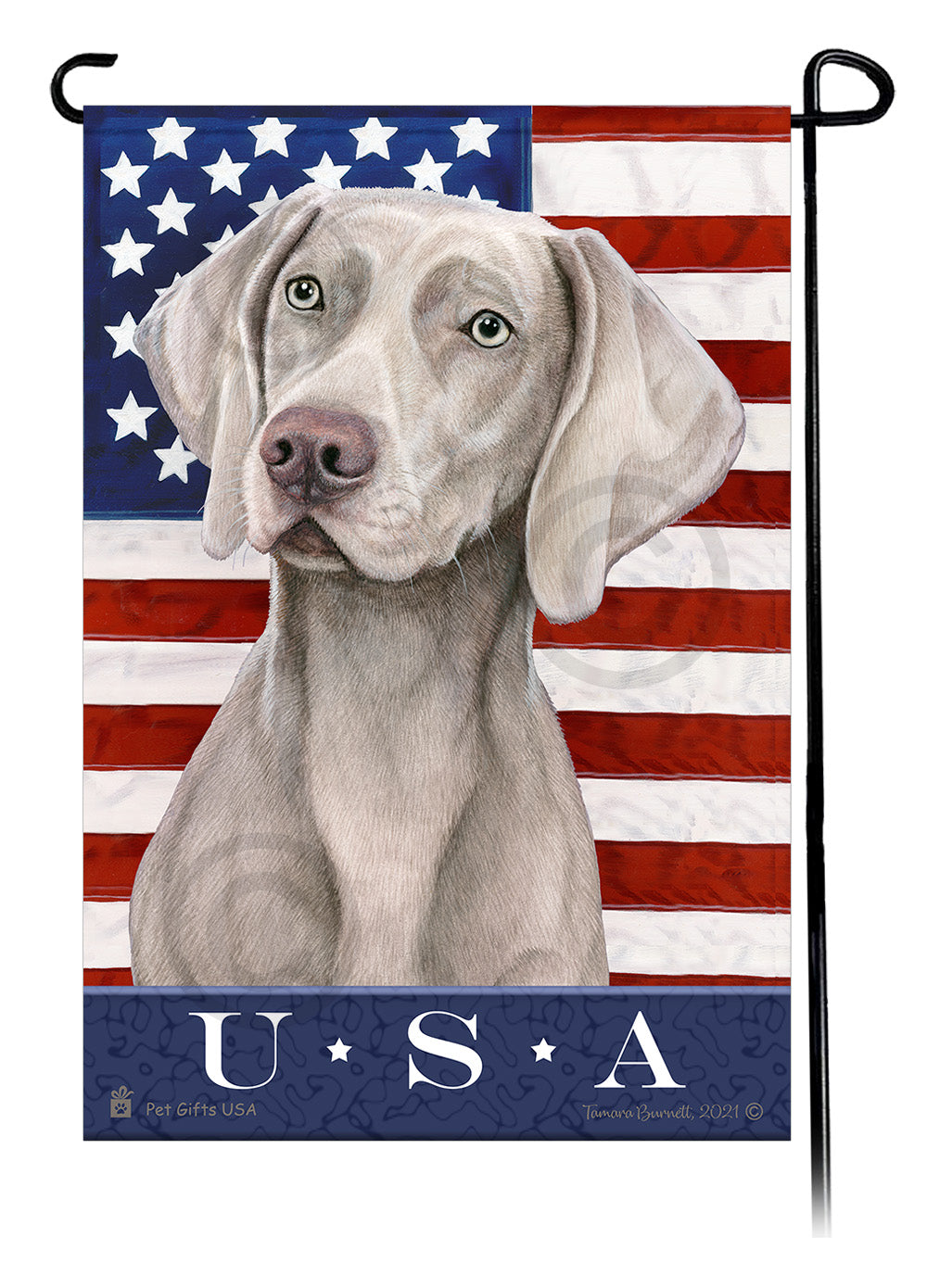 Weimaraner True Blue - Garden Flag